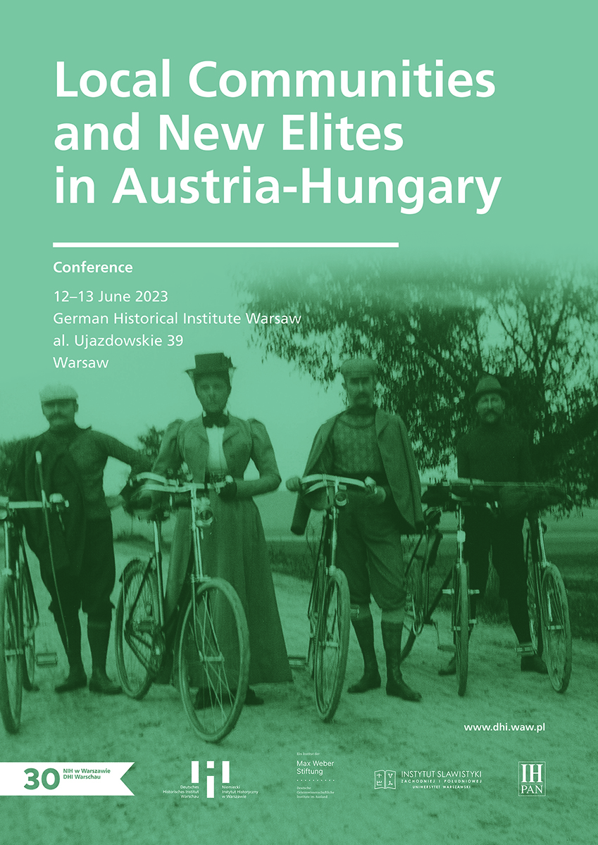 Plakat ze zdjęciem Márton A. Pattantyús, 1890: 5 osób trzymającymi rowery